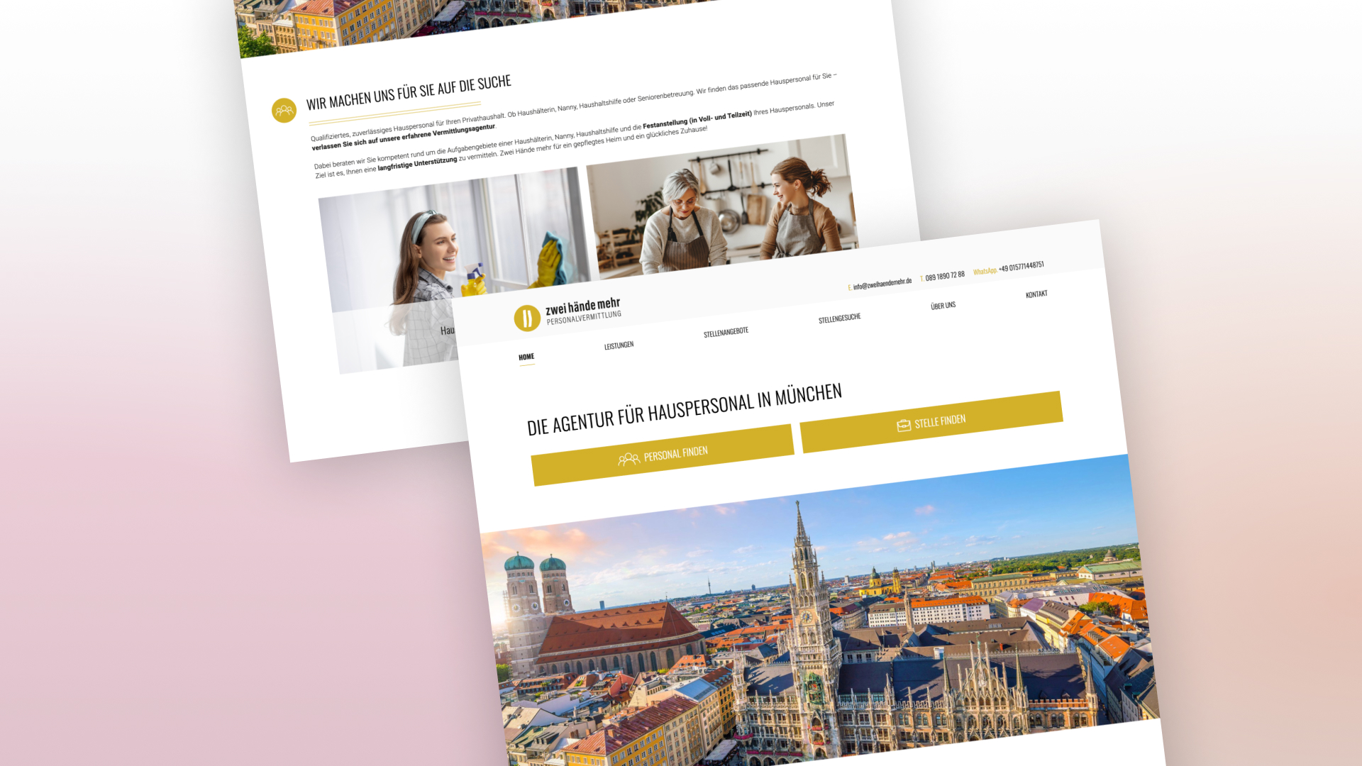 Fallstudie für ein Karriereportal einer Personalvermittlungsagentur.